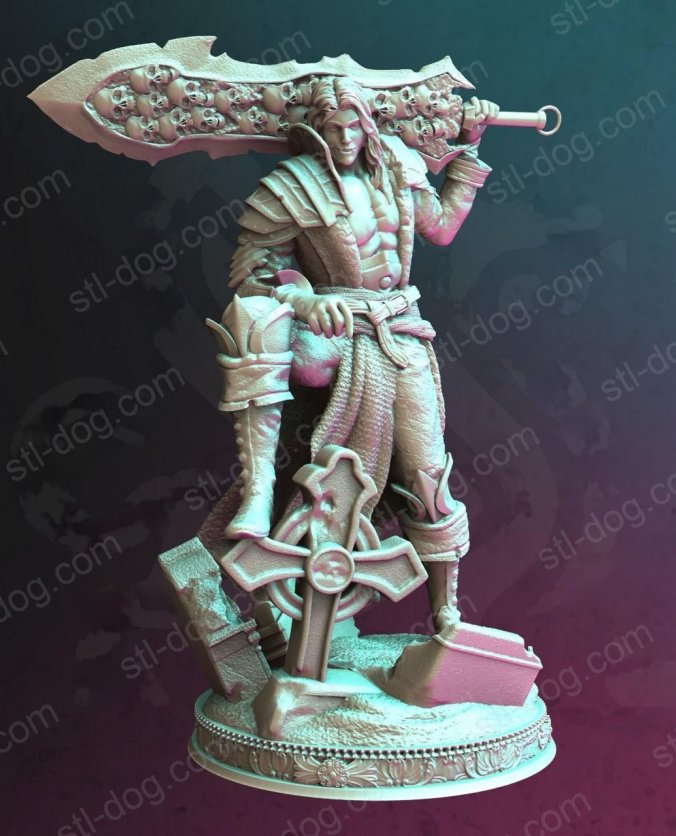 吸血鬼剑士 Almenhier 3D打印模型图纸